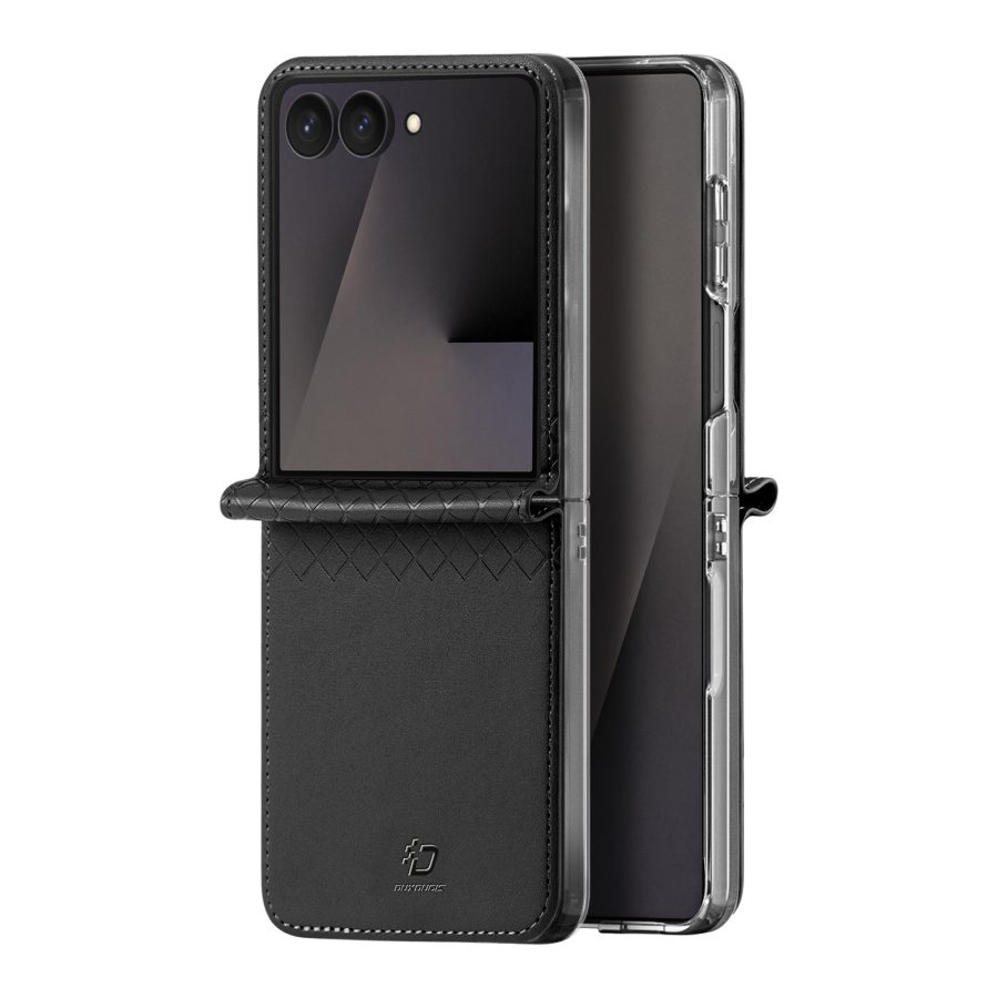 6601219405A-2 DUX DUCIS for Samsung Galaxy Z Flip8 Case Bril Series Leather - PC Phone Cover