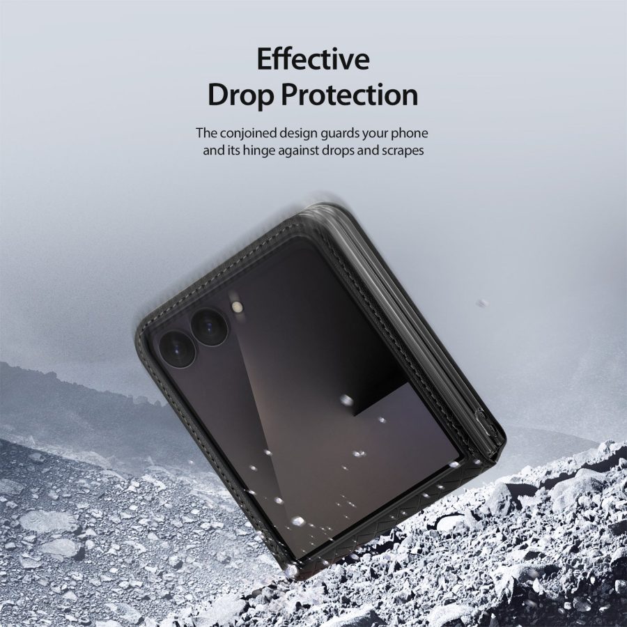 6601219405A-7 DUX DUCIS for Samsung Galaxy Z Flip8 Case Bril Series Leather - PC Phone Cover