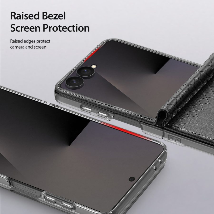 6601219405A-8 DUX DUCIS for Samsung Galaxy Z Flip8 Case Bril Series Leather - PC Phone Cover