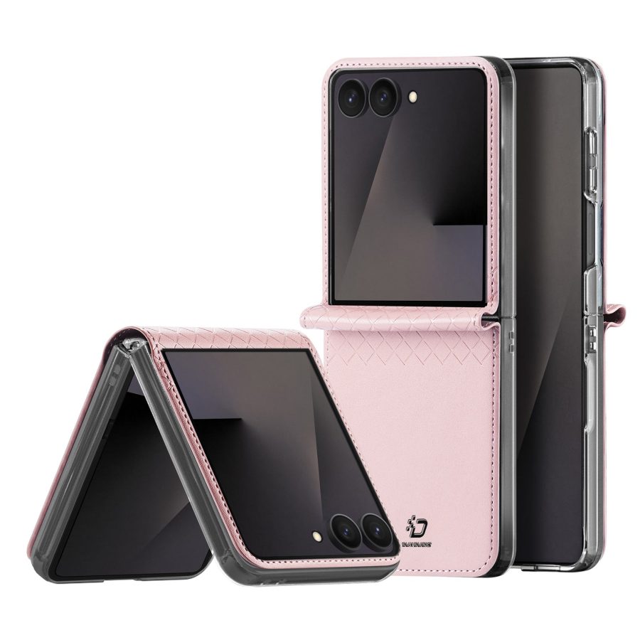 6601219405C-1 DUX DUCIS for Samsung Galaxy Z Flip8 Case Bril Series Leather - PC Phone Cover