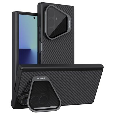 6601222633A-1 NILLKIN CarboProp Series For Samsung Galaxy Z Fold8 Ultra Case TPU - Aramid Fiber Lens Cover Kickstand Magnetic Phone Cover