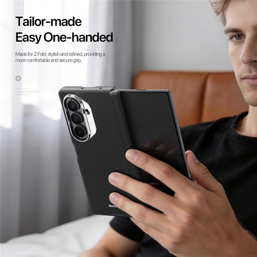 DUX DUCIS Vyne Series For Samsung Galaxy Z Fold8 Ultra Magnetic Case Hinge Protection PU Leather - TPU Protective Cover