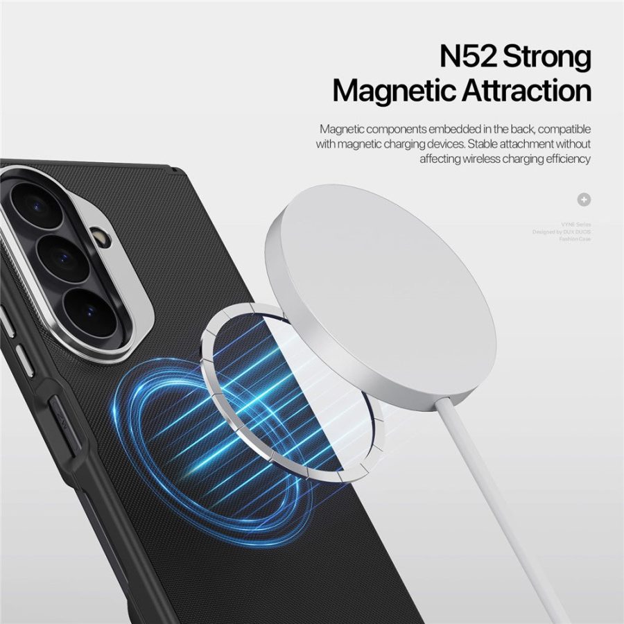 DUX DUCIS Vyne Series For Samsung Galaxy Z Fold8 Ultra Magnetic Case Hinge Protection PU Leather - TPU Protective Cover
