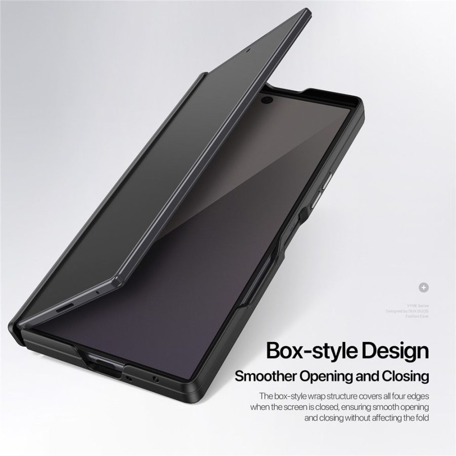 DUX DUCIS Vyne Series For Samsung Galaxy Z Fold8 Ultra Magnetic Case Hinge Protection PU Leather - TPU Protective Cover