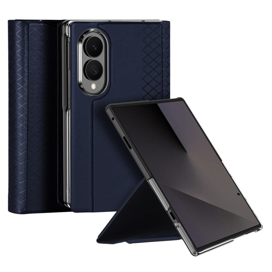 6601223524B-1 DUX DUCIS Bril Series for Samsung Galaxy Z Fold8 Cases with Card Slot Leather Phone Cover Stand