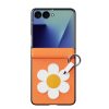 6601223742A-2 DUX DUCIS for Samsung Galaxy Z Flip8 Case Luvy Series PU Leather - PC Phone Case with Ring Holder / Strap