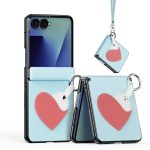 DUX DUCIS for Samsung Galaxy Z Flip8 Case Luvy Series PU Leather - PC Phone Case with Ring Holder / Strap