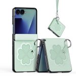 DUX DUCIS for Samsung Galaxy Z Flip8 Case Luvy Series PU Leather - PC Phone Case with Ring Holder / Strap