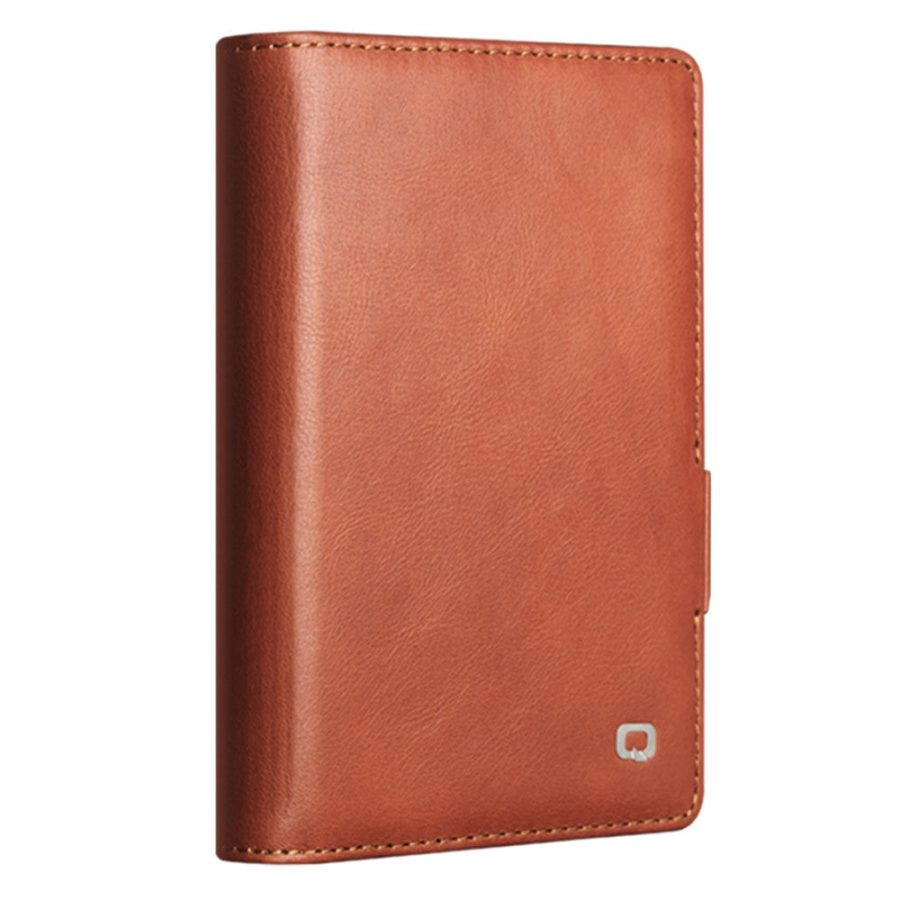 QIALINO For Samsung Galaxy Z Fold8 Case Oil-Waxed Genuine Leather Flip Stand Wallet Phone Cover