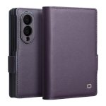 QIALINO For Samsung Galaxy Z Fold8 Case Matte Genuine Leather Flip Stand Wallet Phone Cover