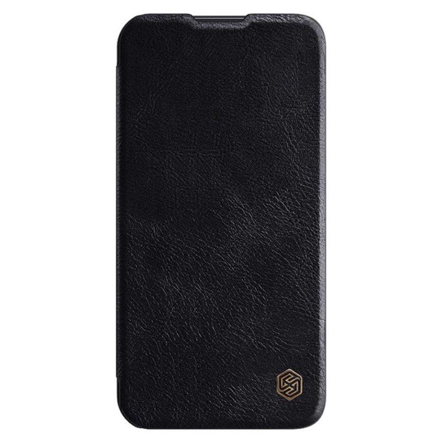 660126620A-4 NILLKIN Qin Pro Series for Samsung Galaxy S23+ PU Leather Phone Case Card Holder Folio Flip Cover with Slide Lens Protector