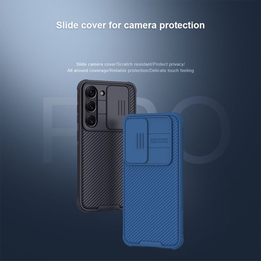 NILLKIN CamShield Pro Series for Samsung Galaxy S23+ Protective Phone Case with Slide Camera Cover Anti-scratch Phone Shell