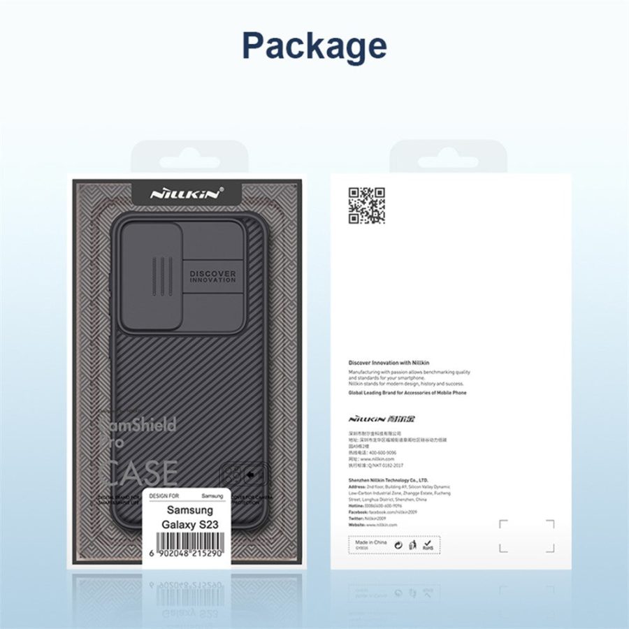 NILLKIN CamShield Pro Series for Samsung Galaxy S23+ Protective Phone Case with Slide Camera Cover Anti-scratch Phone Shell