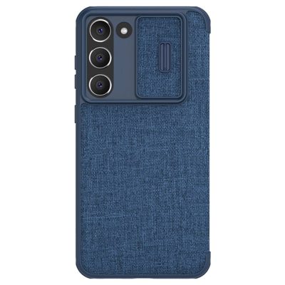 660127990B-1 NILLKIN Qin Pro Series Shockproof Phone Case for Samsung Galaxy S23 Slide Lens Protection Phone Cover with Card Slots