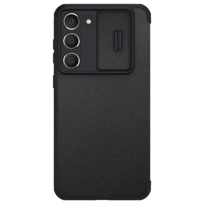 660127992A-1 NILLKIN Qin Pro Series for Samsung Galaxy S23+ Anti-scratch Phone Cover Card Holder Mobile Phone Case with Sliding Lens Cover