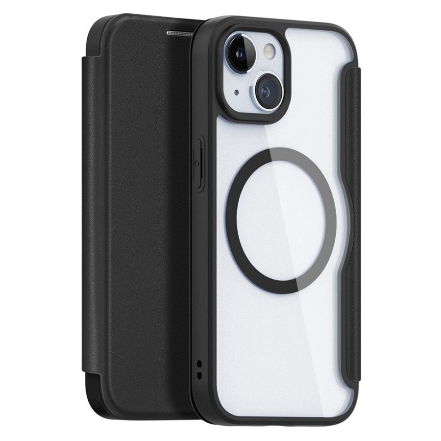 660150727B-1 DUX DUCIS Skin X Pro Series For iPhone 15 Leather Case Flip Cover Compatible with MagSafe