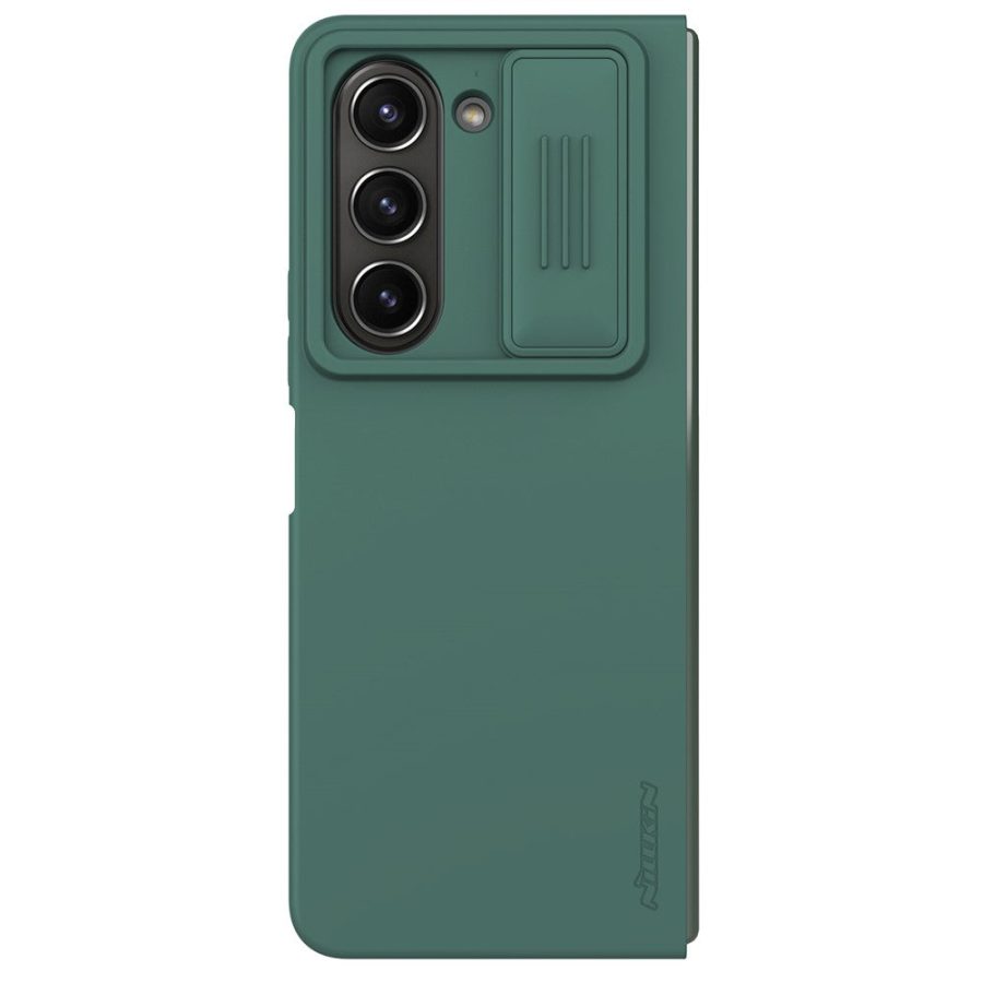 660154295B-3 NILLKIN For Samsung Galaxy Z Fold5 Case Dual Layer Shockproof Hard PC Soft Silicone Phone Cover with Slide Camera Lens