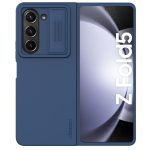 NILLKIN For Samsung Galaxy Z Fold5 Case Dual Layer Shockproof Hard PC Soft Silicone Phone Cover with Slide Camera Lens