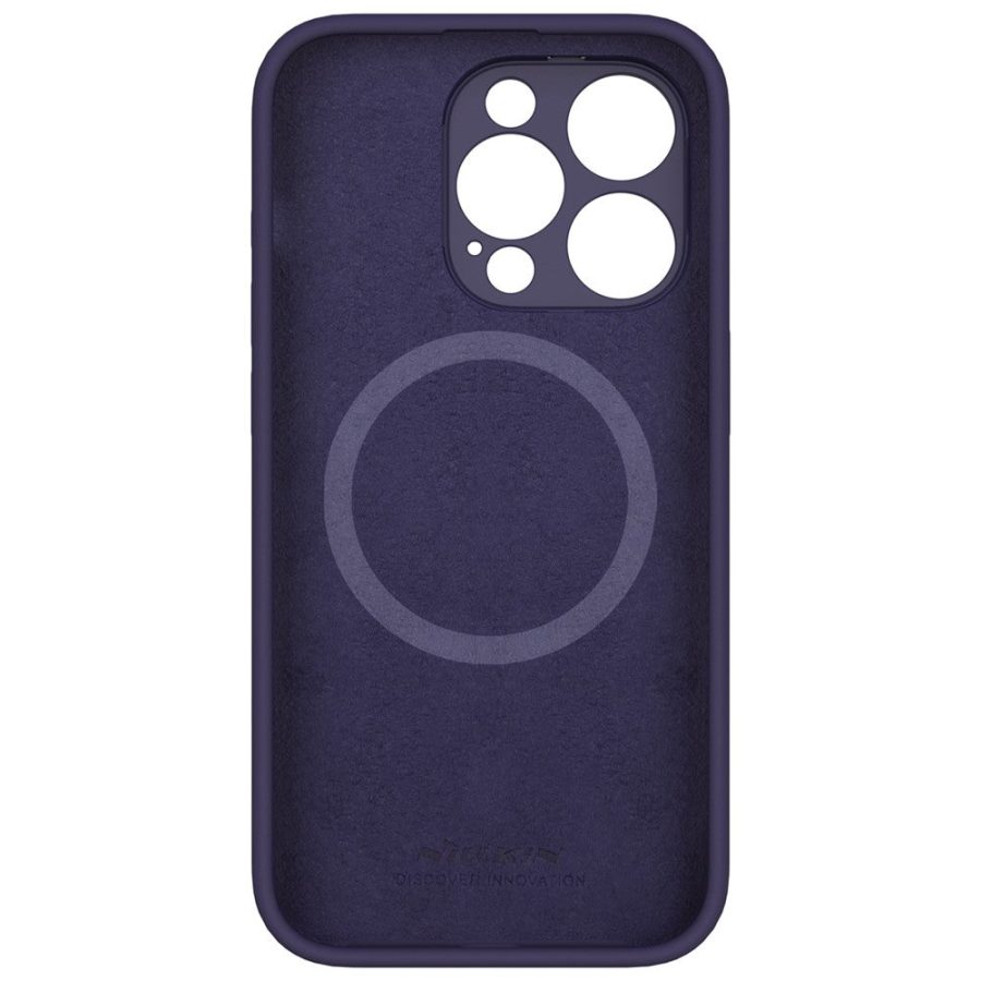 NILLKIN Lenswing Magnetic Phone Case for iPhone 15 Pro Max Camera Lens Guard Kickstand Silicone Cover Compatible with MagSafe