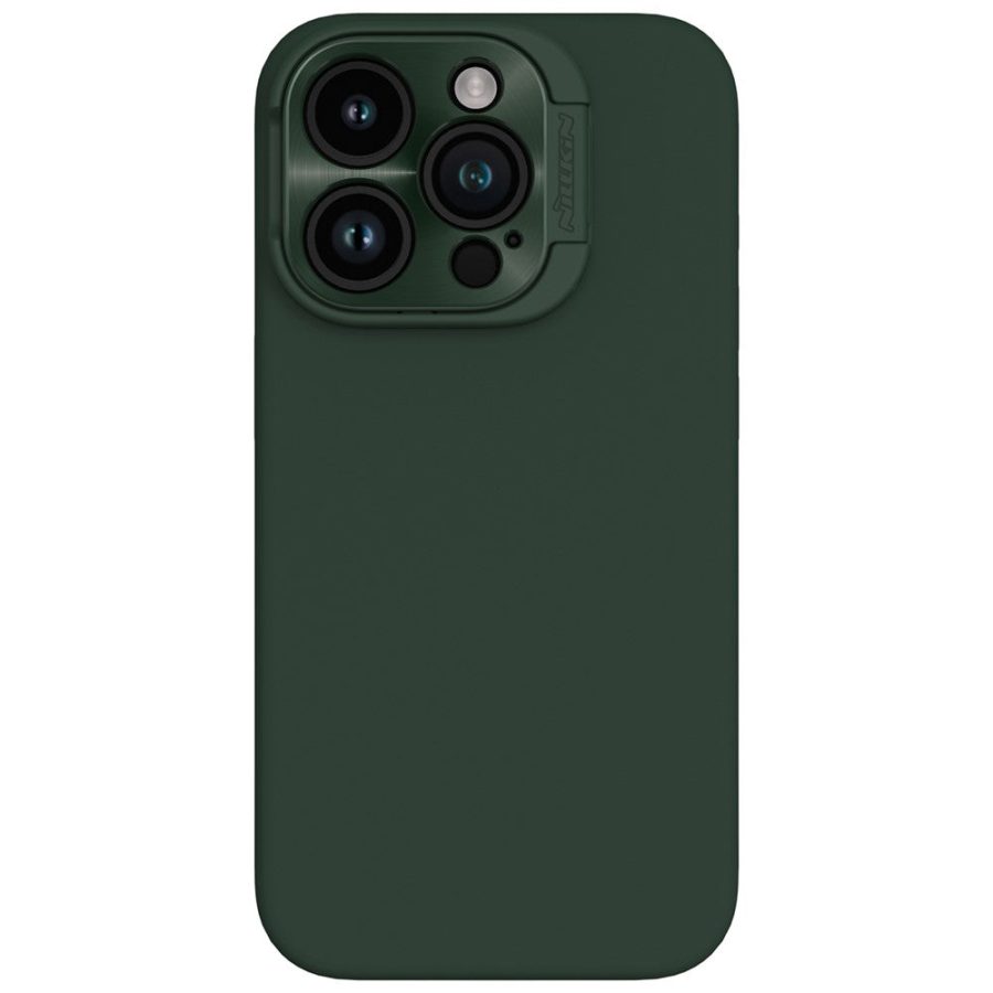 NILLKIN Lenswing Magnetic Phone Case for iPhone 15 Pro Max Camera Lens Guard Kickstand Silicone Cover Compatible with MagSafe