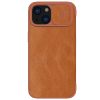 NILLKIN Qin Pro Series for iPhone 15 Plus Slide Camera Lid PU Leather Phone Case Protective Cover with Card Slot