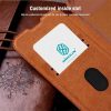 NILLKIN Qin Pro Series for iPhone 15 Plus Slide Camera Lid PU Leather Phone Case Protective Cover with Card Slot