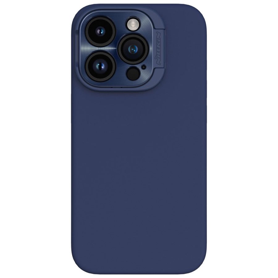 660154305B-1 NILLKIN Lenswing Magnetic Phone Case for iPhone 15 Pro Soft Silicone Camera Lens Frame Kickstand Cover