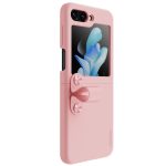 NILLKIN For Samsung Galaxy Z Flip5 Liquid Case Silicone Finger Strap Kickstand Protective Phone Cover