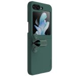 NILLKIN For Samsung Galaxy Z Flip5 Liquid Case Silicone Finger Strap Kickstand Protective Phone Cover