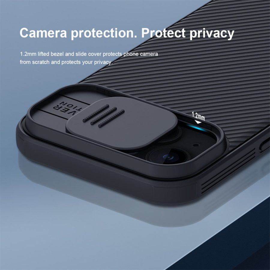 NILLKIN CamShield Pro Series for iPhone 15 Plus Anti-scratch Phone Case Slide Camera Shield PC - TPU Cover