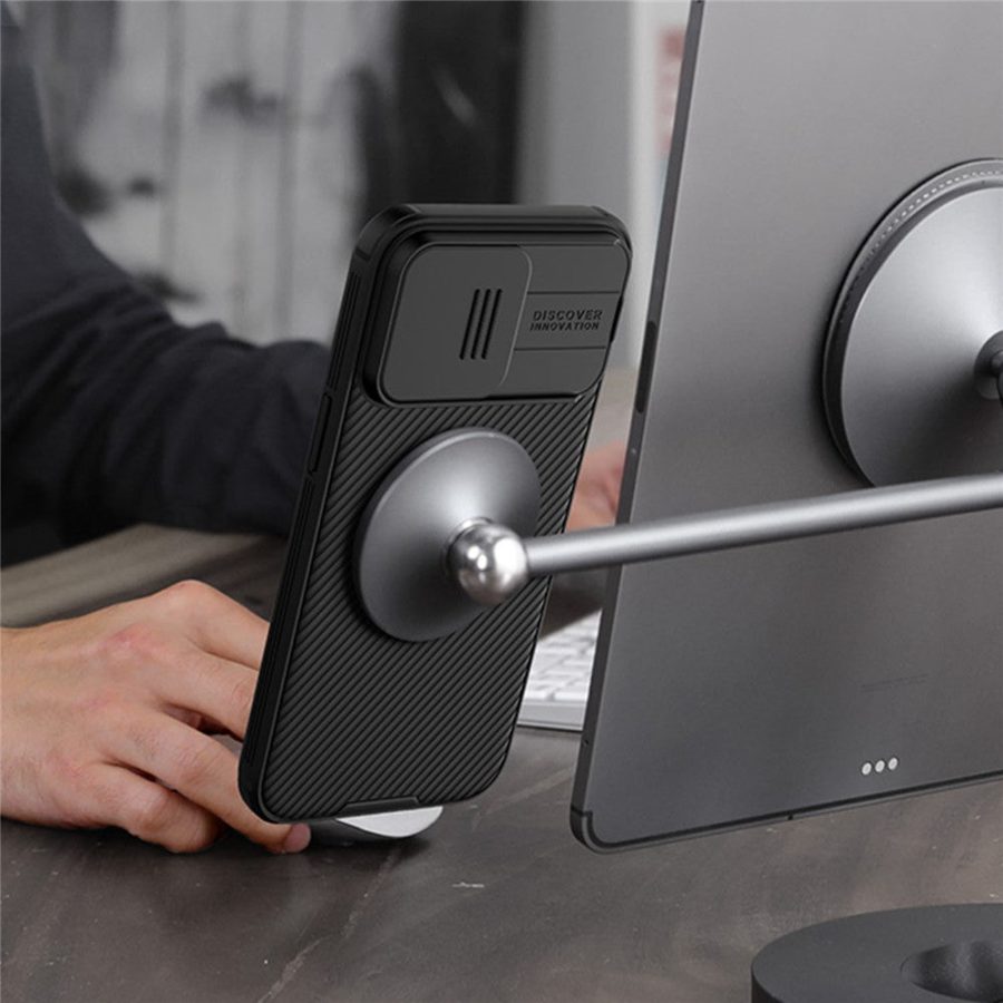 660156696B-6 NILLKIN CamShield Pro Case for iPhone 15 Pro Phone Case Camera Lens Protection PC - TPU Magnetic Cover