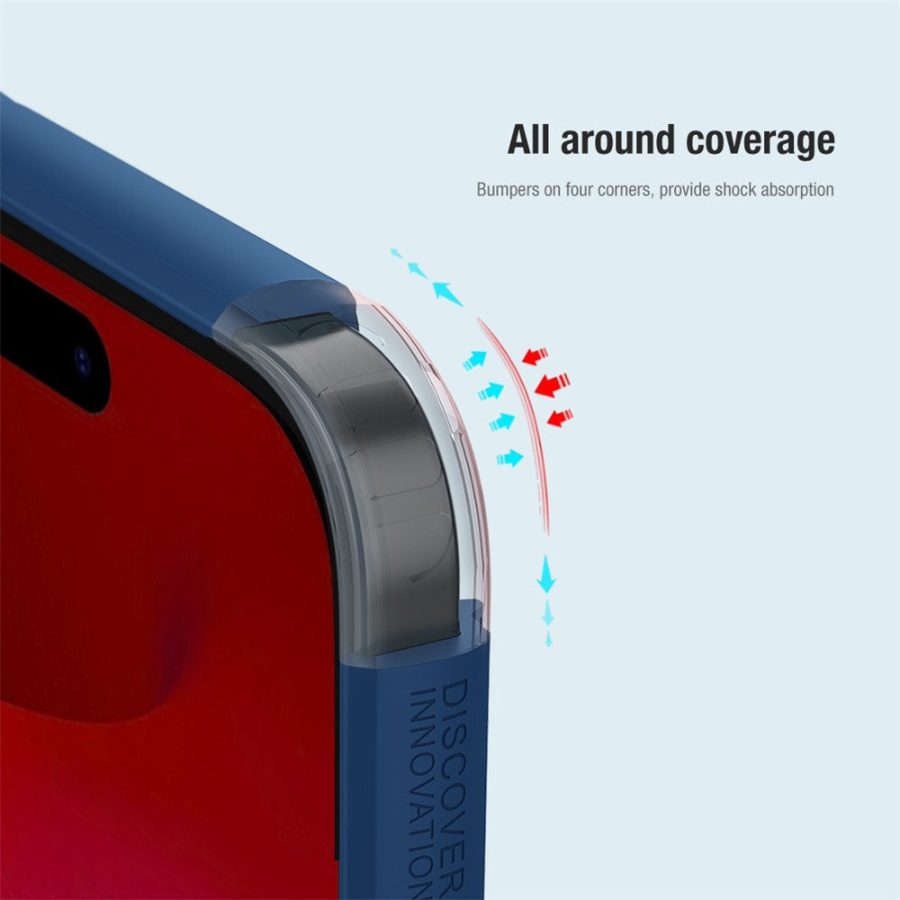 660157866A-8 NILLKIN Super Frosted Shield Pro for iPhone 15 Pro Anti-scratch Phone Case PC - TPU Matte Back Cover