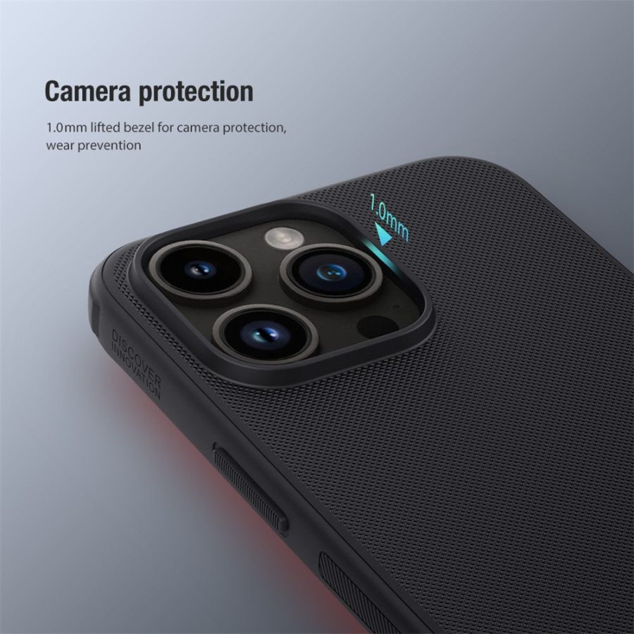 660157866A-9 NILLKIN Super Frosted Shield Pro for iPhone 15 Pro Anti-scratch Phone Case PC - TPU Matte Back Cover