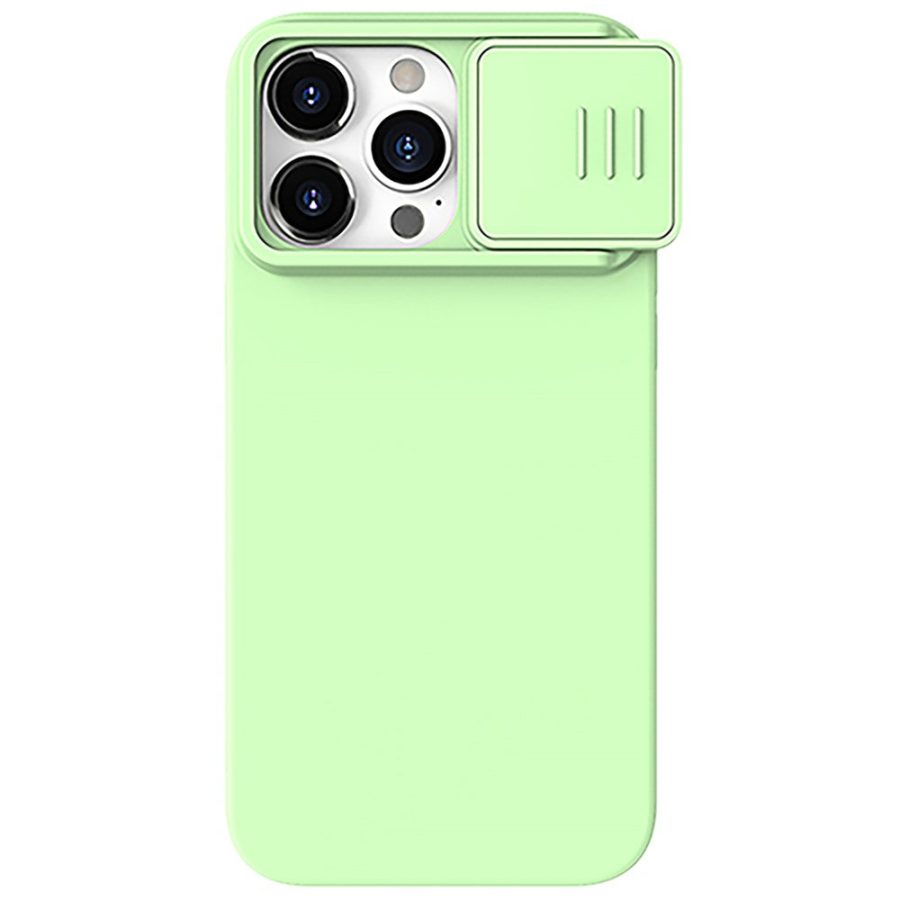 660159662E-4 NILLKIN For iPhone 15 Pro PC - Silicone Phone Case Slide Camera Lid Anti-Drop Cover Compatible with MagSafe