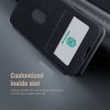 NILLKIN Qin Pro Series for iPhone 15 Pro Shockproof Case Sliding Lens Cover PU Leather Phone Shell with Card Holder
