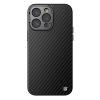 660159933A-1 NILLKIN Carboprof Phone Case for iPhone 15 Pro Camera Kickstand TPU - Aramid Fiber Cover Compatible with MagSafe