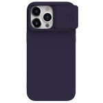 NILLKIN For iPhone 15 Pro Slide Camera Lid Anti-scratch Cover Liquid Silicone - PC Phone Case