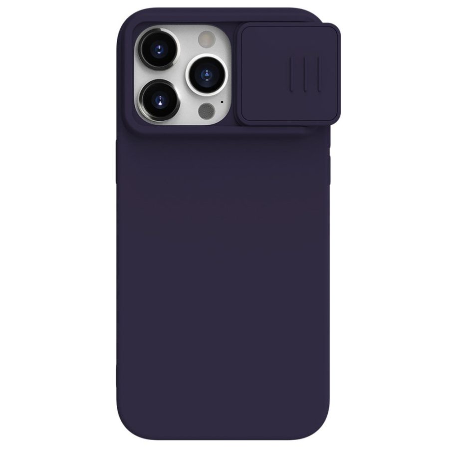 660159940C-1 NILLKIN For iPhone 15 Pro Slide Camera Lid Anti-scratch Cover Liquid Silicone - PC Phone Case