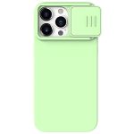 NILLKIN For iPhone 15 Pro Slide Camera Lid Anti-scratch Cover Liquid Silicone - PC Phone Case