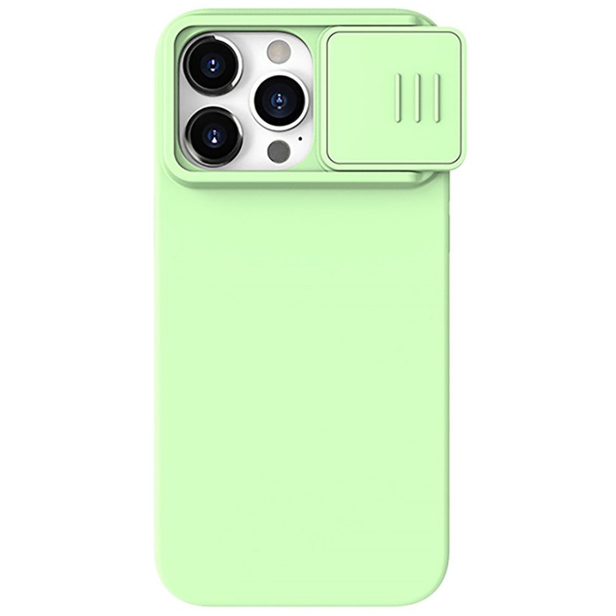 660159940F-1 NILLKIN For iPhone 15 Pro Slide Camera Lid Anti-scratch Cover Liquid Silicone - PC Phone Case