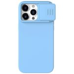 NILLKIN For iPhone 15 Pro Slide Camera Lid Anti-scratch Cover Liquid Silicone - PC Phone Case