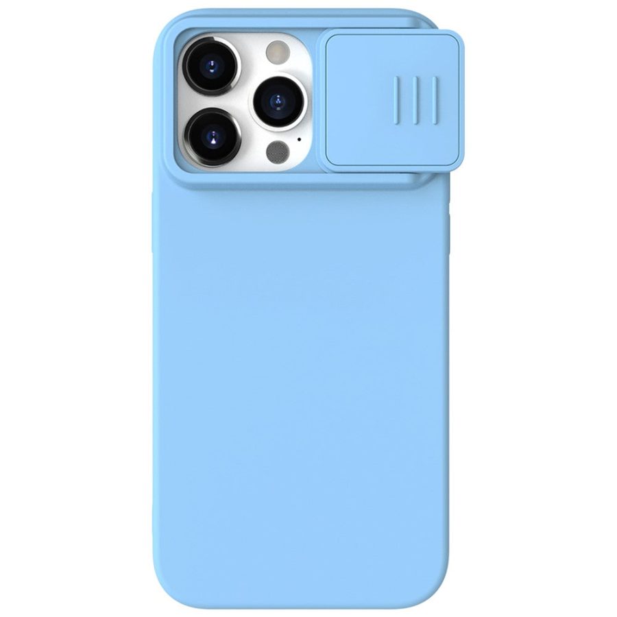 660159940G-1 NILLKIN For iPhone 15 Pro Slide Camera Lid Anti-scratch Cover Liquid Silicone - PC Phone Case