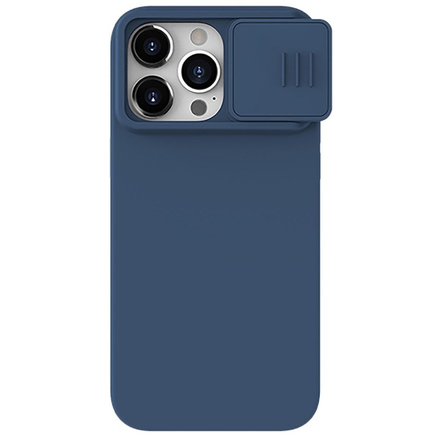 660159941A-1 NILLKIN For iPhone 15 Pro Max Slide Camera Protection Phone Cover Liquid Silicone - PC Back Case