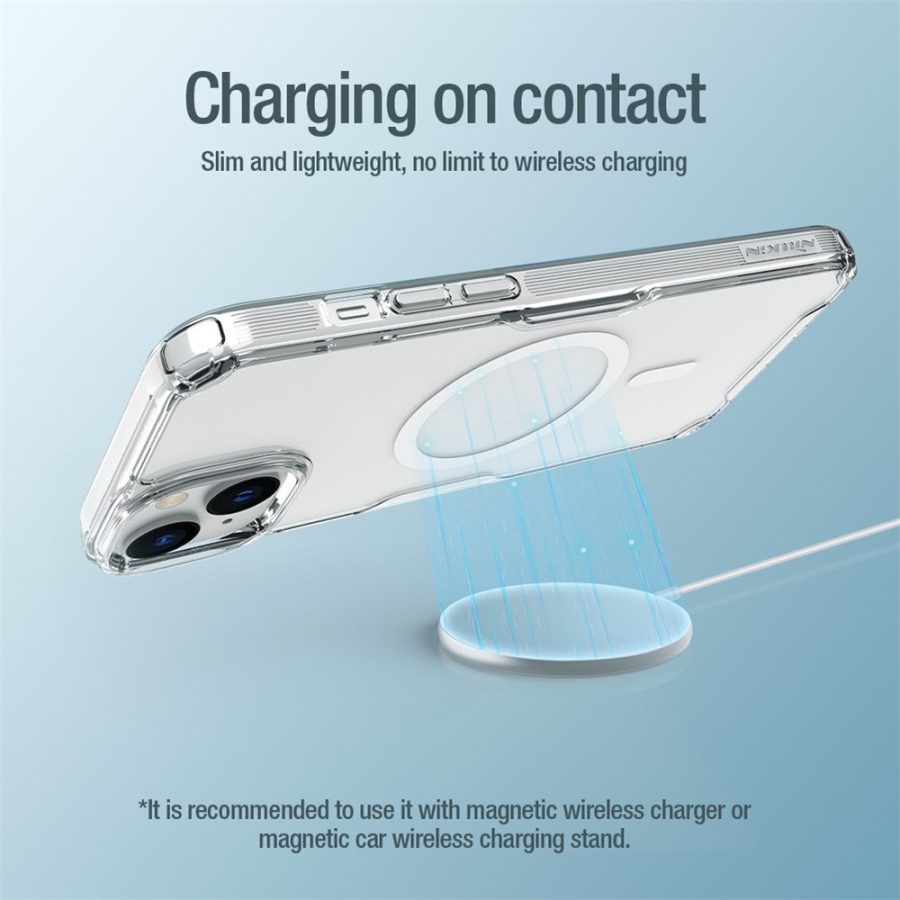 660159942B-3 NILLKIN Nature Pro Series Magnetic Case for iPhone 15 Plus Compatible with MagSafe PC - TPU Protective Phone Cover