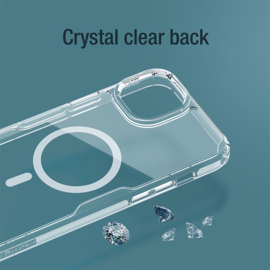 660159942B-4 NILLKIN Nature Pro Series Magnetic Case for iPhone 15 Plus Compatible with MagSafe PC - TPU Protective Phone Cover