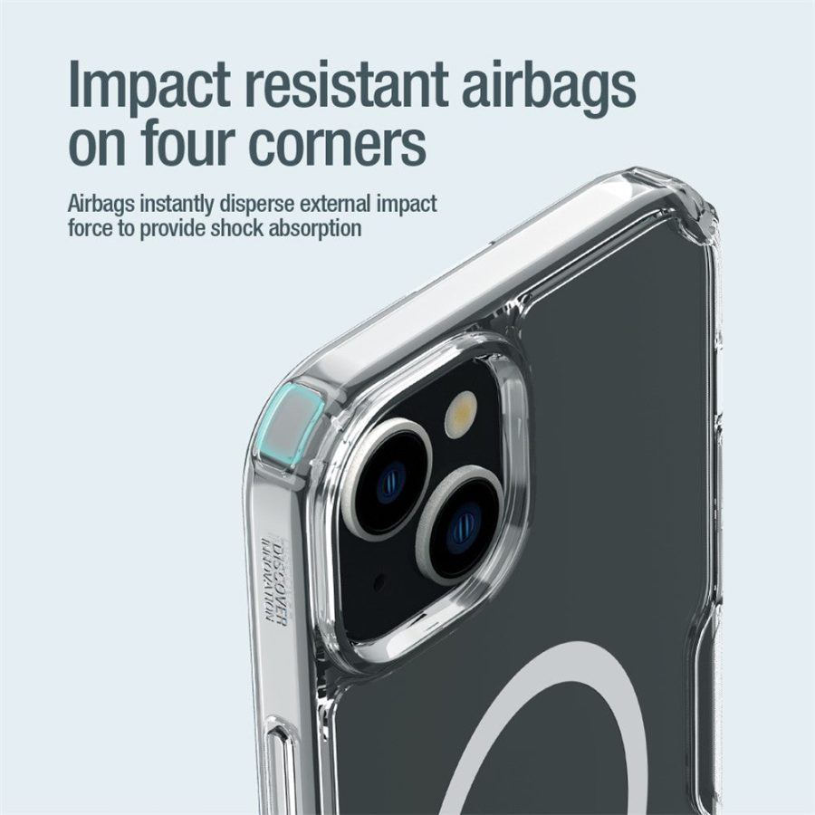 660159942B-6 NILLKIN Nature Pro Series Magnetic Case for iPhone 15 Plus Compatible with MagSafe PC - TPU Protective Phone Cover