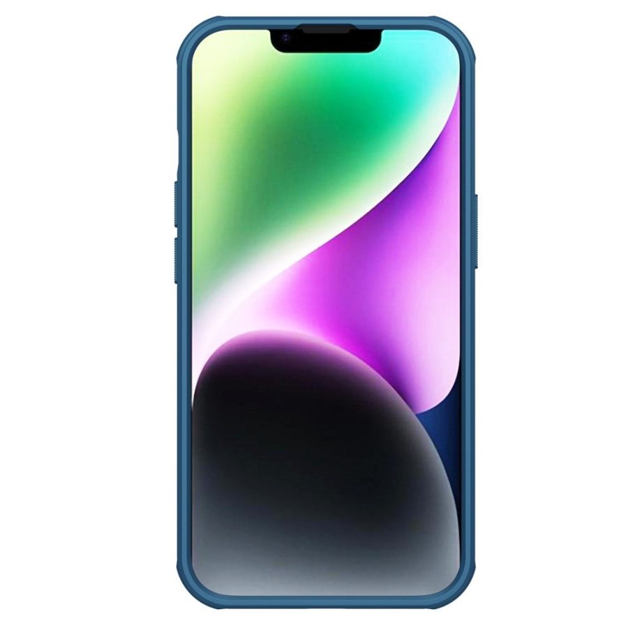 660161212A-2 NILLKIN Super Frosted Shield Pro for iPhone 15 Case Anti-scratch Matte PC Cover (Logo Hole Design)