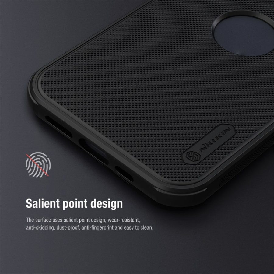 660161212A-8 NILLKIN Super Frosted Shield Pro for iPhone 15 Case Anti-scratch Matte PC Cover (Logo Hole Design)
