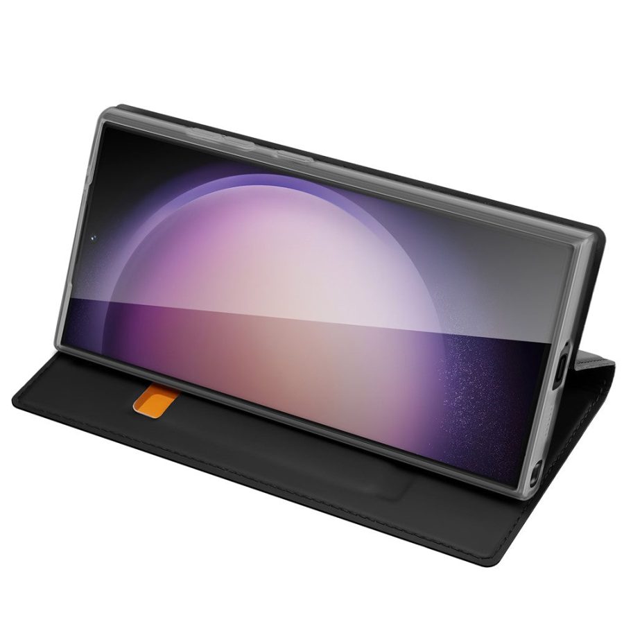 660166382A-3 DUX DUCIS Skin Pro Series For Samsung Galaxy S24 Ultra Leather Stand Cover Card Holder (Non-magnetic)