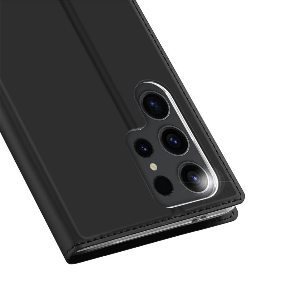 660166382A-4 DUX DUCIS Skin Pro Series For Samsung Galaxy S24 Ultra Leather Stand Cover Card Holder (Non-magnetic)